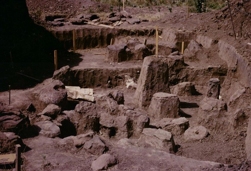 Archaeological excavation site